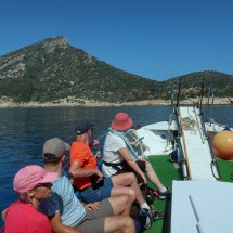 On the boat to the island Sa Dragonera